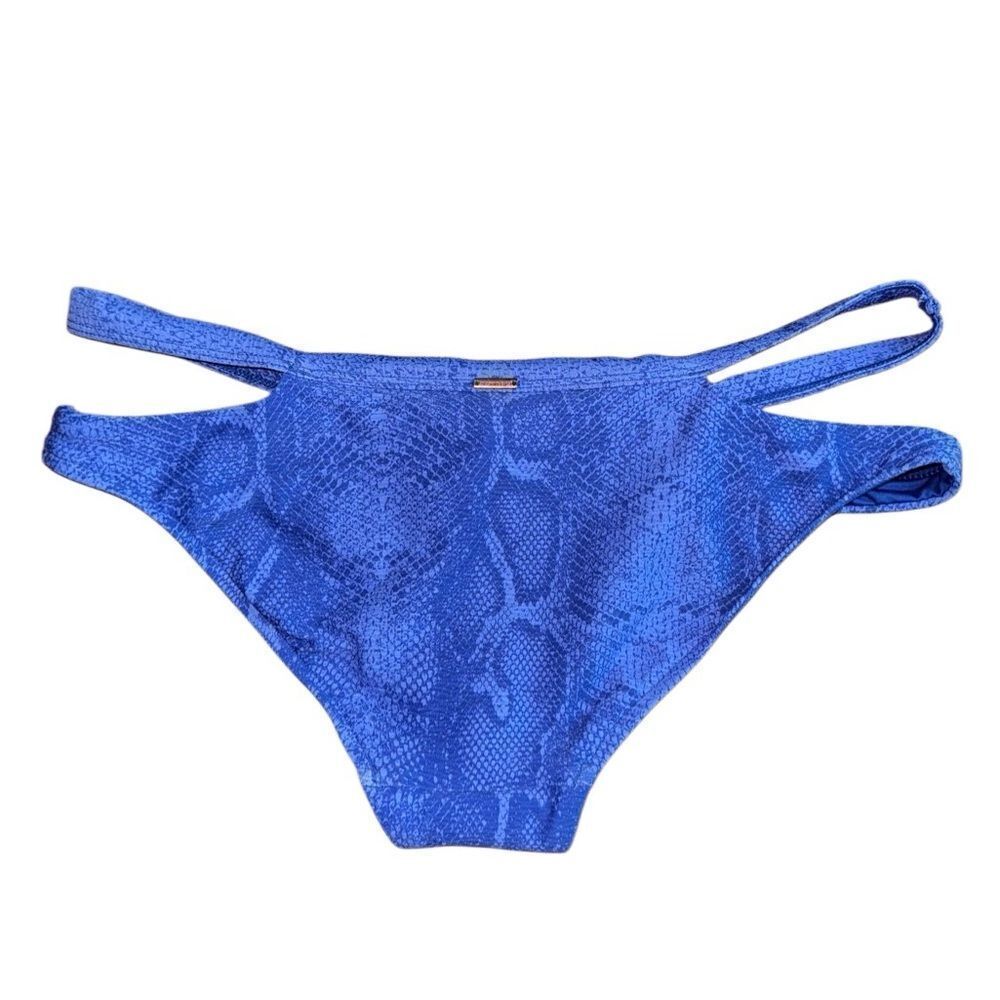 Victoria's Secret Snakeskin Purple Print Bikini Bottom - Size Large (Runs Small) - Picture 5 of 8